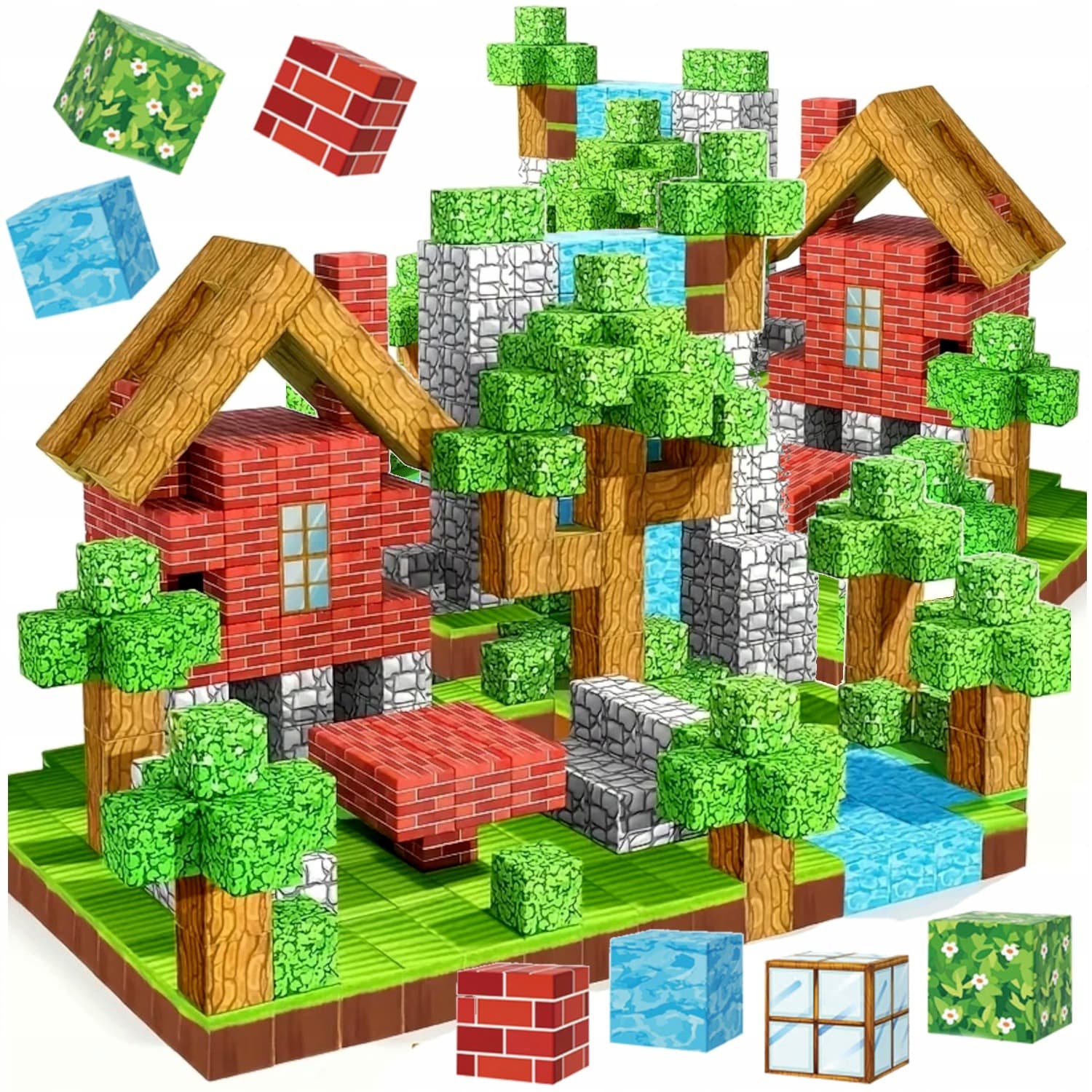 Klocki magnetyczne Pixele